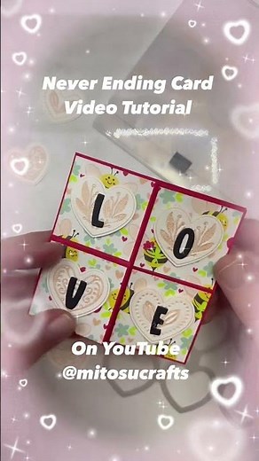 Step by Step Never Ending Card Video Tutorial for Fun Fold Friday #createwithmitosu #cardmakingidea