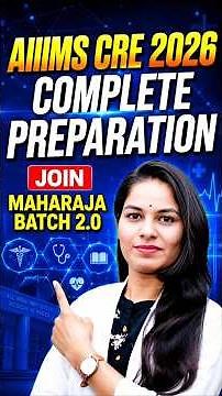 AIIMS CRE 2026 Complete Preparation | Maharaja Batch 2.0 | Complete Course By MLT Education Point