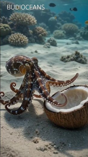 How This Octopus Outsmarts Predators #wildlife #oceanlife #octopus