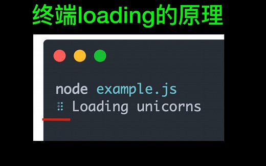终端上的Loading动画是什么原理？20行代码讲清楚