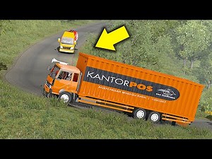 Begini Kalo Truk Kontainer Pos indonesia Melewati Tikungan Sitinjau Lauik #ETS2