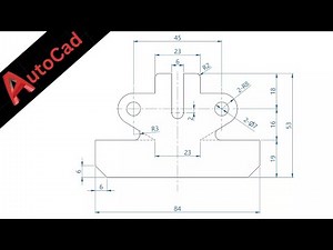 2d autocad practice drawing mechanical