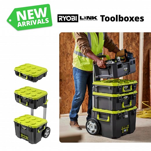 Shop New Arrivals: bit.ly/3LKABai Store Locator: bit.ly/3LD76aF Have you seen our latest new arrivals? 👀 Shop select toolboxes from RYOBI LINK while supplies last. Hurry, these won't last long! #dtfo #dto #directtools #directtoolsfactoryoutlet #directtoolsoutlet #ryobifreaks #ryobirevolution #ryobirebels #RYOBI #craftersgonnacraft #DIYdecor #hobbycraft #ryobireddit #260toolsandcounting #ryobimade #ryobination #ryobihowto #springdiy #newarrival #new #newtool #ryobilink #toolbox | Direct Tools Fa