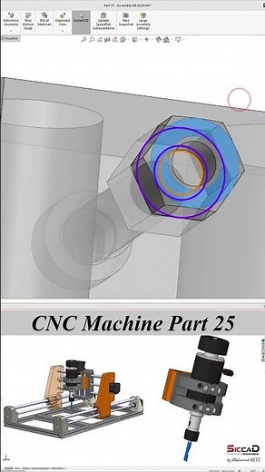 Solidworks Tutorial - CNC Machine Part 25 - Spindle Assembly