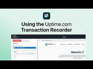 Using the Uptime.com Transaction Recorder