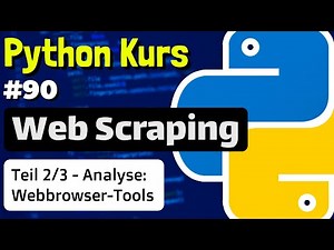 Reading and modifying a website using developer tools - 090 - Python course (German)