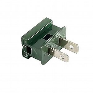 (5) Pack Vampire Plug,Zip Plug,Gilbert Plug,Slip and Slide Plug Add,Extension Cord Ends Male and Female,Replacement Electrical Plug 2 Prong,SPT-1 Wire (SPT-1 Green Male)