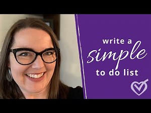 Make a simple, daily to do list on a post-it note!