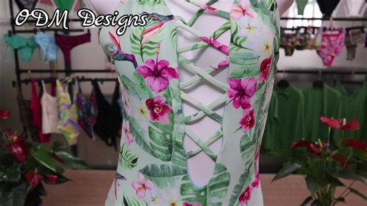 New Sexy OEM Triangle Bikini Beachwear Triangle Halter High Cut Swimsuit Women Thong Swimwear