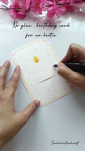 cute birthday card for bestie 🎉
