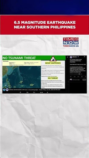 Philippines Earthquake: 6.5 Magnitude Quake Hits Near Mindanao | #shorts