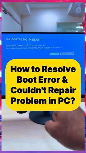 How to fix boot and couldn’t repair errors on windows PC! #Windows11Pro #pctips #pctipsandtricks