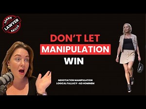 How to Handle Personal Attacks- Negotiation Manipulation| Logical Fallacy Ad Hominem
