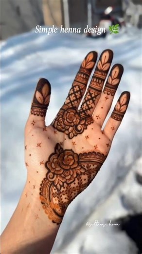 Simple mehendi design🌻| #shorts