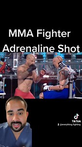 MMA fighter receives adrenaline shot #mmafighter #mma #adrenaline #epinephrine #fightorflight #doctorreacts #physician #doctor #medicine #medical | Inside Anesthesia