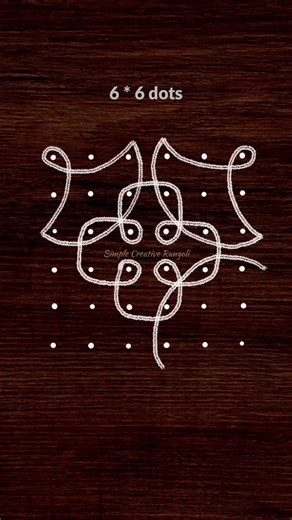 Satisfying Sikku Kolam | 30 Second Daily Kolam