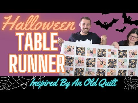 Sew A Halloween Table Runner With Us! || Inspired By An Old Quilt || ‪@SewYeah‬