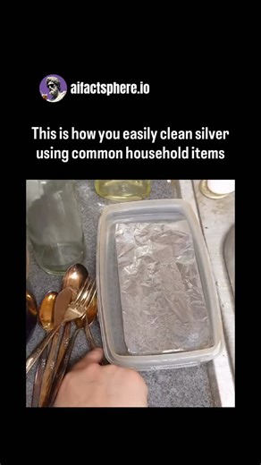 aifactsphere.io | This is how you can easily clean silver using common household items without harsh chemicals or expensive products. Over time, silver... | Instagram