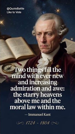 The Starry Heavens and the Moral Law – Immanuel Kant