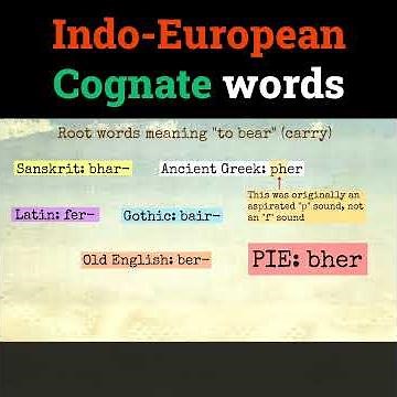 Indo-European cognates
