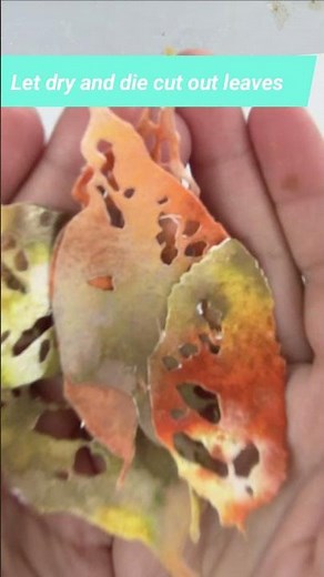 Fall Leaves with Tim Holtz Distress Mica Stain
