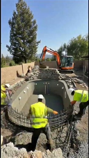 Backyard Pool Transformation | Empty Yard to Luxury Waterfall Pool😱