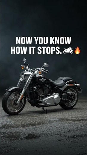 What REALLY Happens When a Harley Fat Boy Hits the Brakes? 😱🏍️ #Shorts #automotive #automobile