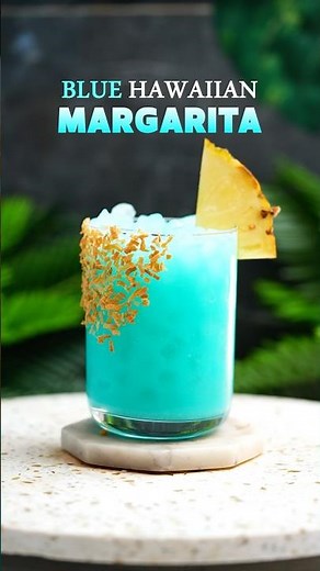 Blue Hawaiian Margarita 💙 #BlueHawaiian#Margarita#SummerCocktails#TequilaCocktail#TropicalDrink