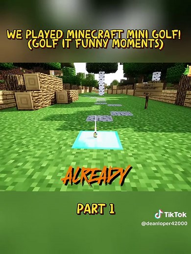 Exploring Golf Swing Techniques in Minecraft