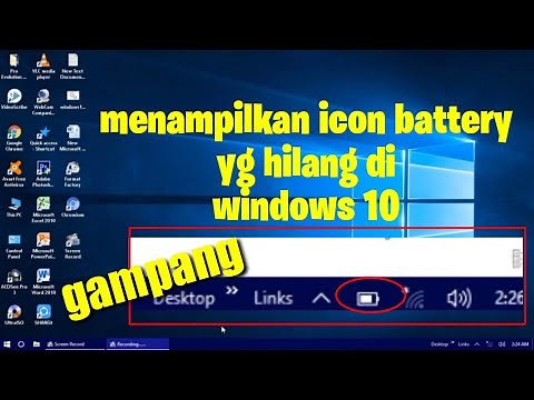 Laptop Battery Icon Missing in Windows 10