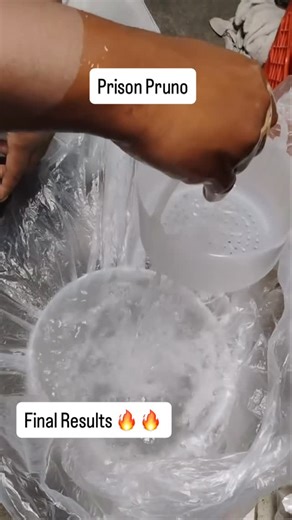 Prison Chef on Instagram: "Prison pruno final results 🔥 #prisonlife #prison #moonshine #finalresults #pruno #hooch #whitelightning"