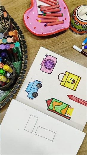 Rectangle Shape Drawing for Kids | Easy Step-by-Step Drawing Tutorial | Learn Shapes with Fun Art