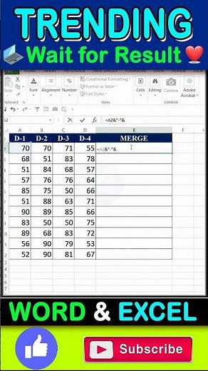 Excel_data_merge #excel #exceltricks | data entry jobs work from home