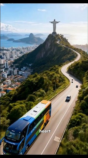 Sunny Bus Journey in Brazil 🇧🇷 | Passing Christ the Redeemer & Wildlife Adventure