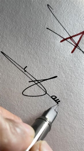 ❤️How to sign letter "A"?❤️#signature #handwriting #art #alphabet #calligraphy