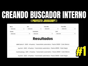 ✅ PROYECTO - Filtros de Búsqueda con Javascript (DOM) #1 ⚡