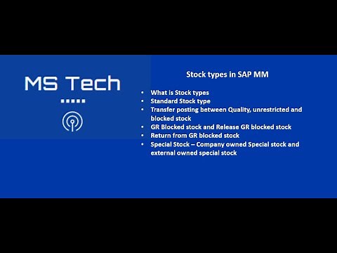 Class 31 Stock types in SAP MM