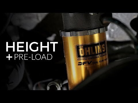 More Height and Pre load Adjustments on Ohlins S2000 Suspension