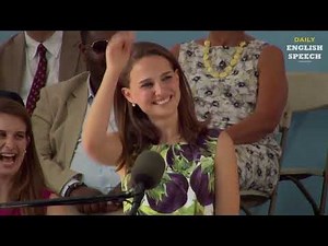 Natalie Portman Harvard Commencement Speech 2015 | ENGLISH SPEECH with BIG Subtitles