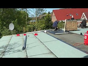 Flachdachsanierung - Die Sanierung eines Kaltdaches mit Bitumenbahnen (Dachpappe, Teerpappe)