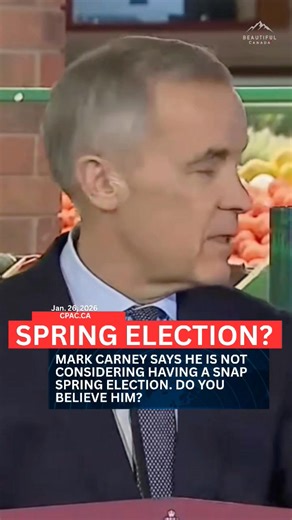 Mark Carney says not spring election. Do you believe him? Source: cpac #Godkeepourland #Canada #Freedom | Adam Votary