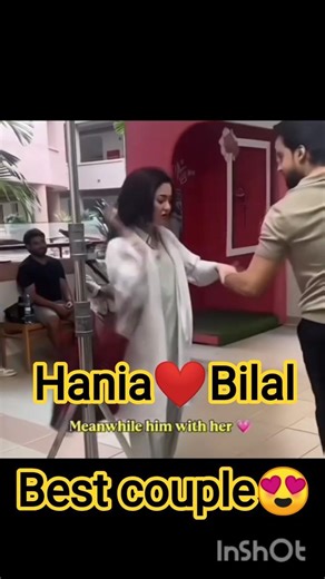 Hania Aamir & Bilal Abbas BTS 😍 | Meri Zindagi Hai Tu #shorts