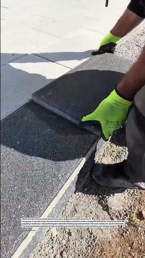 Perfect Paver Edge Installation! Satisfying Precision Work #Construction #Paving #DIY