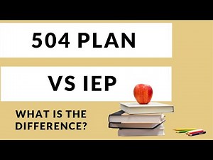 Differences Between IEP and 504 Plan | What Is A 504 Plan | What Is An IEP