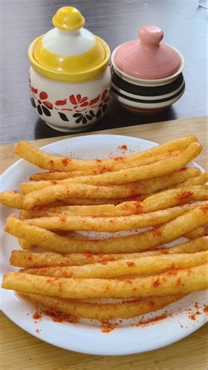 Crispy Long Fries 🍟😋| Quick & Easy Recipe #shorts #food #recipe #viralvideo