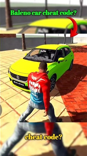 Baleno car 🚗 indian bike driving 3d #indianbikedriving3d #shorts