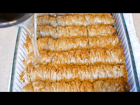 How to make super Crispy Baklava rolls