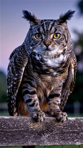 Cat-Owl Hybrid Is Real?! 🦉🐱