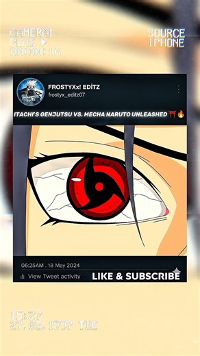 Itachi’s Genjutsu vs. Mecha Naruto Unleashed ⛩️🔥 #naruto #anmieedit #itachi