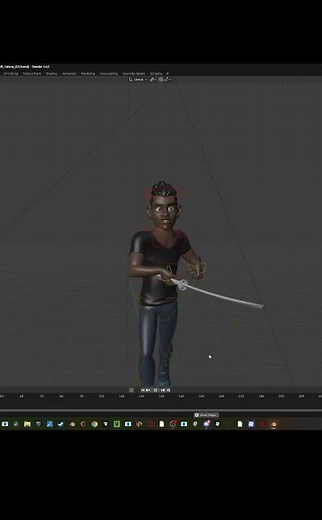 slashing animation